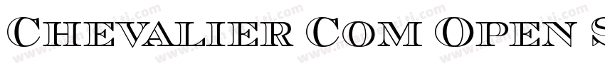 Chevalier Com Open Small Caps字体转换